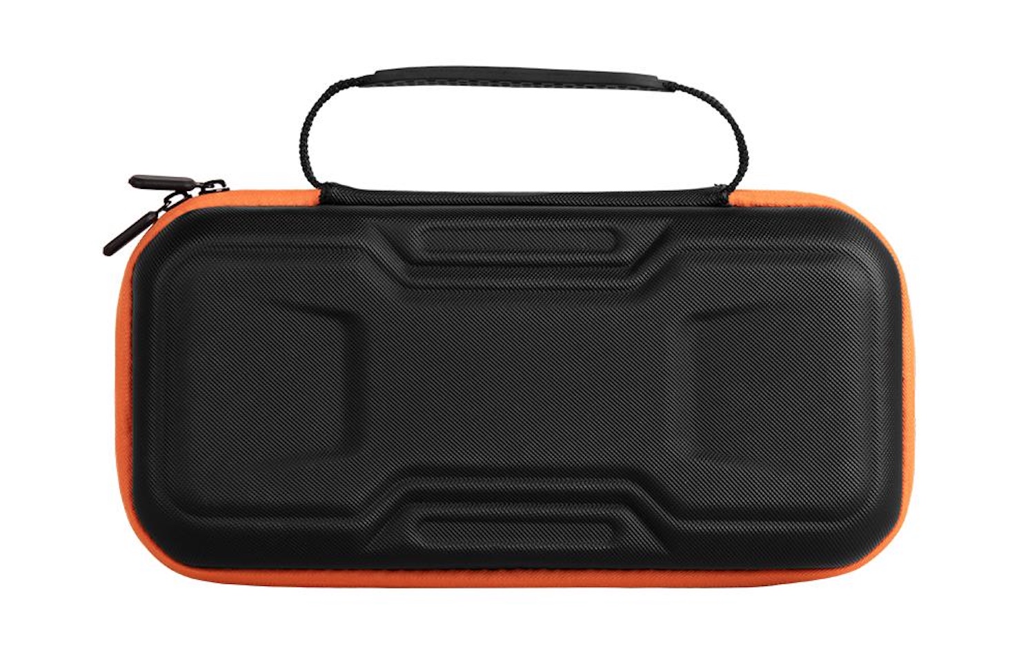 Luxe Aero-case Etui Hoes Cover voor Nintendo Switch 2  -   Zwart-Oranje