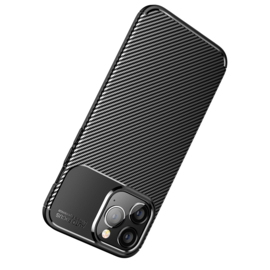 Luxe TPU Carbon  Bescherm-Hoes  voor iPhone 14 PLUS 6.7    Zwart