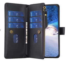 9 Pas - Luxe BookCover Wallet Etui voor Samsung Galaxy S24  - S25   Zwart