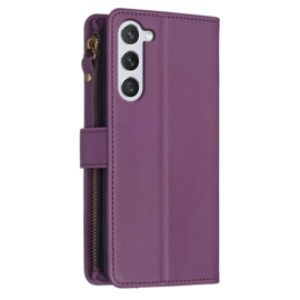 9 Pas - BookCover Wallet Etui voor Samsung Galaxy S23    Paars
