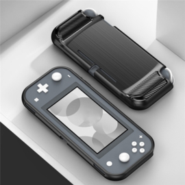 TPU Bescherm Hoes Skin voor Nintendo Switch Lite - Zwart-Carbon