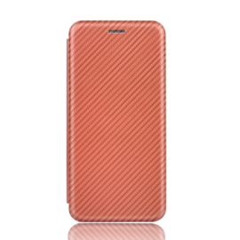 Slim Carbon  Cover Hoes Etui voor iPod Touch   -  Bruin