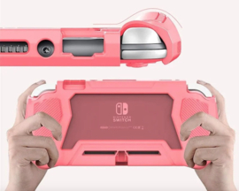 Full Body / Grip Bescherm-Skin Hoes Cover voor Nintendo Switch Lite -  Zwart