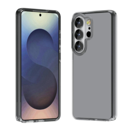 Transparant Hard-Cover Bescherm-Hoes + Screenprotector voor Samsung Galaxy S26 ULTRA - Grijs