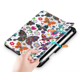 Bescherm-Cover Hoes Map voor iPad Mini 6  - Vlinders