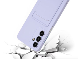 TPU Bescherm-Hoes Skin Cover met Pas-vak voor Samsung Galaxy S26 -  Paars