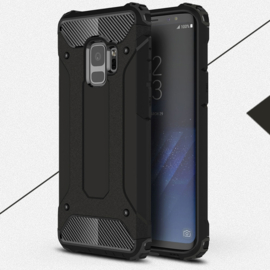 Samsung Galaxy S9 - Hybrid Tough Armor-Case Bescherm-Cover Hoes - Zwart
