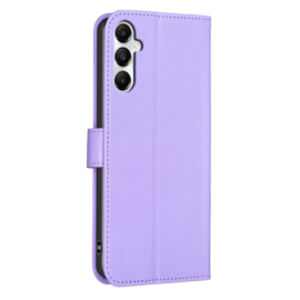 BookCover Hoes Etui voor Samsung Galaxy A35  -  Klavertje Vier - Geluk - Paars