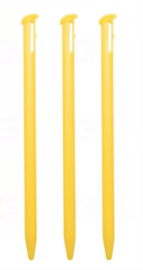 3x Stylus pen voor New Nintendo 3DS   Geel