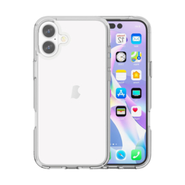 Transparant Hard-Cover Bescherm-Hoes + Screenprotector voor iPhone 16