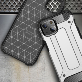 Hybrid Armor-Case Bescherm-Cover Hoes voor iPhone 13   Zwart