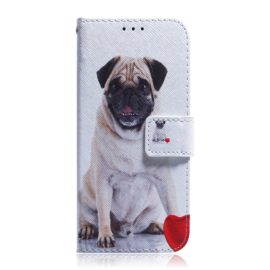BookCover Hoes Etui voor Samsung Galaxy S24   - S25     Mopshond
