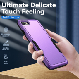 Armor Bescherm-Cover Hoes geschikt voor iPhone 7 - 8 -  iPhone SE    Paars