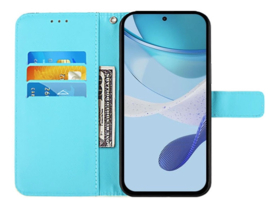 Bescherm-Etui Mapje Hoes voor iPod Touch   - Blauw - Gouden Vlinder