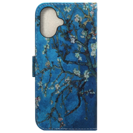 BookCover Etui Hoes   voor iPhone 16   Van Gogh  Amandelbloesem