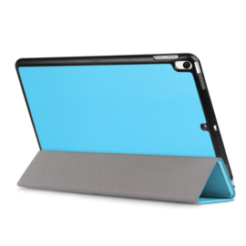 iPad 9.7 -  Bescherm-Cover Hoes Map met Smart Cover  Lichtblauw