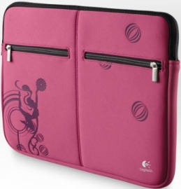 Logitech Pink Balance 15.6 Inch Laptop Sleeve Pouch Hoes