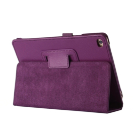 PU Bescherm-Opberg Hoes Etui voor iPad Mini 4 - Mini 5 - Paars