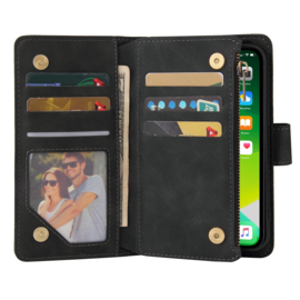 BookCover Wallet Etui voor iPhone 13    Zwart