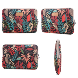 Bescherm-Opberg Hoes Pouch Sleeve voor iPad   - iPad Air -  Leaves