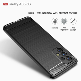 Samsung Galaxy A33 - Flex Armor TPU Bescherm-Hoes Skin - Zwart