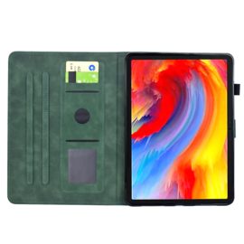 Luxe Bescherm-Etui Hoes Map voor Samsung Galaxy Tab A9 Plus  - 11    "Kolibrie"   Groen
