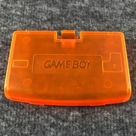Batterij-Klepje / Cover voor Nintendo Gameboy Advance  Transparant-Oranje