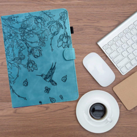 Bescherm-Etui Hoes Map voor Samsung Galaxy Tab S11 - 11"- Kolibrie - Turquoise