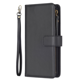 9 Pas - Portemonnee Etui Hoes voor iPhone 13 - iPhone 14    -    Zwart