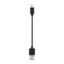 USB C oplader en Data USB Kabel voor Samsung Galaxy S22 10cm. Zwart