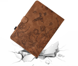 Bescherm-Etui Hoes Map voor Samsung Galaxy Tab S11 - 11"- Kolibrie - Bruin