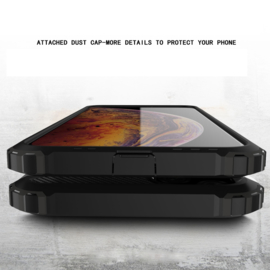 iPhone 11  - Hybrid Tough Armor-Case Bescherm-Cover Hoes - Zwart