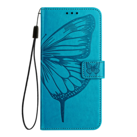 Luxe Bescherm-Etui Hoes voor iPod Touch    -  Vlinder - Blauw