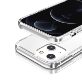 Transparant Hard-Cover Bescherm-Hoes + Screenprotector voor iPhone 13 - iPhone 14
