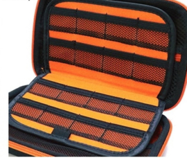 Aero-case Etui Hoes voor Nintendo New 3DS XL - 3DS XL -  Oranje Zwart