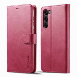 Luxe BoekCover Etui Hoes Map  voor Samsung Galaxy S24 - S25   -  Roze