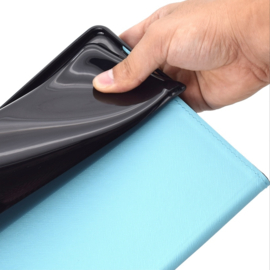 Luxe Bescherm-Etui Hoes Map voor Samsung Galaxy Tab A9 Plus  -  11"  -    Vlinders - Groen