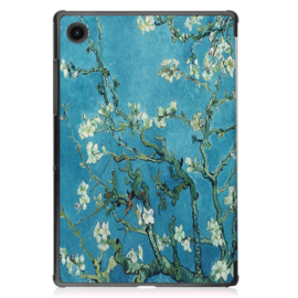 Bescherm-Cover Map Hoes voor Samsung Galaxy Tab A8 10.5  - Van Gogh Amandelbloesem