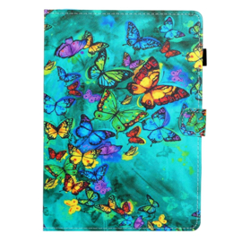 Regenboog Vlinders  - Bescherm-Etui Map Hoes voor  iPad 10  - 10.9  2022 A2696