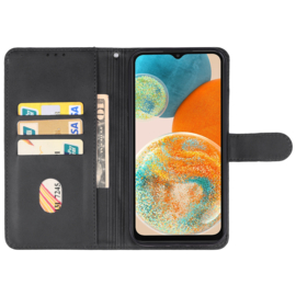 Boek Bescherm-Etui Hoes voor Samsung Galaxy A24   -  Zwart