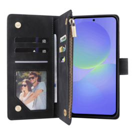 Boek-Cover Portemonnee Etui Hoes voor Samsung Galaxy A36  -  A56     Zwart