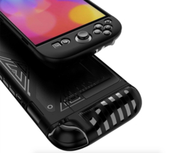 Grip TPU Bescherm-Skin Hoes Cover voor Nintendo Switch 2 - Zwart