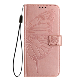Luxe Bescherm-Etui Hoes voor iPod Touch   -  Vlinder -  Roze