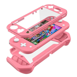 Full Body / Grip Bescherm-Skin Hoes Cover voor Nintendo Switch Lite -  Zwart