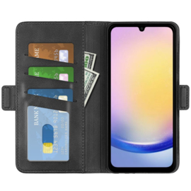 Luxe BoekCover Etui Hoes  voor Samsung Galaxy A16 - A26  - Zwart