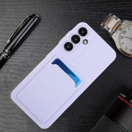 TPU Bescherm-Hoes Skin Cover met Pas-vak voor Samsung Galaxy S26 -  Paars
