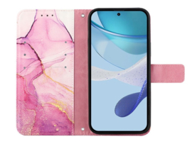 Bescherm-Etui Mapje Hoes voor iPod Touch   -  Roze - Goud
