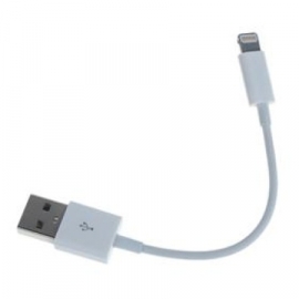 Lightning Oplader en Data USB Kabel voor iPhone X of XS  10cm.
