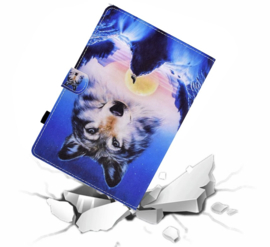 Bescherm-Etui Hoes Map voor Samsung Galaxy Tab A9 Plus - 11 -  Wolf