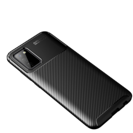 Samsung Galaxy A22 5G   - Carbon TPU Bescherm-Hoes Skin -  Zwart